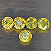Natural Greenish Yellow Titanium Sphene Rainbow Spark 1.47 Ct. 5 Pcs Round Shape 3.9 Mm Gemstones Natural Greenish Yellow Titanium Sphene Rainbow Spark 1.47 Ct. 5 Pcs Round Shape 3.9 Mm Gemstones