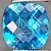 Natural Baby Blue Topaz 4.15 Ct. Cushion Checkerboard Cut 9.9 Mm Gemstone From Brazil Natural Baby Blue Topaz 4.15 Ct. Cushion Checkerboard Cut 9.9 Mm Gemstone From Brazil