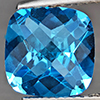 Natural Baby Blue Topaz 3.14 Ct. Cushion Checkerboard Cut 9 Mm Gemstone From Brazil Natural Baby Blue Topaz 3.14 Ct. Cushion Checkerboard Cut 9 Mm Gemstone From Brazil