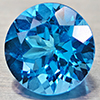 Natural Swiss Blue Topaz 3.26 Ct. VVS Round Shape 9 Mm. Gemstone