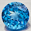 Natural Swiss Blue Topaz 3.43 Ct. VVS Round Shape 9 Mm. Gemstone