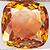 Natural Imperial Topaz 9.15 Ct. Cushion Shape 12.4 Mm Gemstone From Brazil Natural Imperial Topaz 9.15 Ct. Cushion Shape 12.4 Mm Gemstone From Brazil