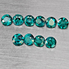 Natural Bluish Green Topaz 3.32 Ct. 10 Pcs Round Shape 4.3 Mm Gemstone from Brazil Natural Bluish Green Topaz 3.32 Ct. 10 Pcs Round Shape 4.3 Mm Gemstone from Brazil