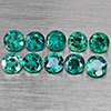 Natural Bluish Green Topaz 3.28 Ct. 10 Pcs Round Shape 4.2 Mm Gemstone from Brazil Natural Bluish Green Topaz 3.28 Ct. 10 Pcs Round Shape 4.2 Mm Gemstone from Brazil