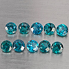 Natural Bluish Green Topaz 3.41 Ct. 10 Pcs Round Shape 4.2 Mm Gemstone from Brazil Natural Bluish Green Topaz 3.41 Ct. 10 Pcs Round Shape 4.2 Mm Gemstone from Brazil