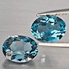 Natural London Blue Topaz 4.27 Ct. 2 Pcs Oval Shape 9 x 7.3 Mm Gemstones From Brazil Natural London Blue Topaz 4.27 Ct. 2 Pcs Oval Shape 9 x 7.3 Mm Gemstones From Brazil