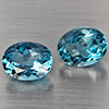 Natural London Blue Topaz 4.68 Ct. 2 Pcs Oval Shape 9 x 7.1 Mm Gemstones From Brazil Natural London Blue Topaz 4.68 Ct. 2 Pcs Oval Shape 9 x 7.1 Mm Gemstones From Brazil