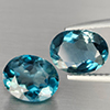 Natural London Blue Topaz 3.97 Ct. 2 Pcs Oval Shape 9 x 7.4 Mm Gemstone from Brazil Natural London Blue Topaz 3.97 Ct. 2 Pcs Oval Shape 9 x 7.4 Mm Gemstone from Brazil