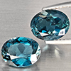 Natural London Blue Topaz 4.02 Ct. 2 Pcs Oval Shape 9 x 7 Mm Gemstone from Brazil Natural London Blue Topaz 4.02 Ct. 2 Pcs Oval Shape 9 x 7 Mm Gemstone from Brazil