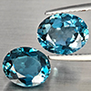 Natural London Blue Topaz 5.32 Ct. 2 Pcs Oval Shape 10 x 8 Mm Gemstone from Brazil Natural London Blue Topaz 5.32 Ct. 2 Pcs Oval Shape 10 x 8 Mm Gemstone from Brazil