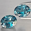 Natural London Blue Topaz 4.07 Ct. 2 Pcs Oval Shape 9 x 7 Mm Gemstone from Brazil Natural London Blue Topaz 4.07 Ct. 2 Pcs Oval Shape 9 x 7 Mm Gemstone from Brazil