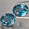 Natural London Blue Topaz 4.40 Ct. 2 Pcs Oval Shape 9.1 x 7.2 Mm Gemstones From Brazil Natural London Blue Topaz 4.40 Ct. 2 Pcs Oval Shape 9.1 x 7.2 Mm Gemstones From Brazil
