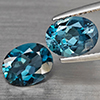 Natural London Blue Topaz 3.63 Ct. 2 Pcs Oval Shape 9.2 x 7.3 Mm Gemstones From Brazil Natural London Blue Topaz 3.63 Ct. 2 Pcs Oval Shape 9.2 x 7.3 Mm Gemstones From Brazil