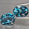Natural London Blue Topaz 4.21 Ct. 2 Pcs Oval Shape 9.1 x 7.1 Mm Gemstones From Brazil Natural London Blue Topaz 4.21 Ct. 2 Pcs Oval Shape 9.1 x 7.1 Mm Gemstones From Brazil