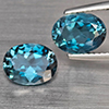 Natural London Blue Topaz 4.02 Ct. 2 Pcs Oval Shape 9 x 7.1 Mm Gemstones From Brazil Natural London Blue Topaz 4.02 Ct. 2 Pcs Oval Shape 9 x 7.1 Mm Gemstones From Brazil