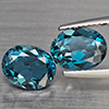 Natural London Blue Topaz 4.68 Ct. 2 Pcs Oval Shape 9 x 7.3 Mm Gemstones From Brazil Natural London Blue Topaz 4.68 Ct. 2 Pcs Oval Shape 9 x 7.3 Mm Gemstones From Brazil