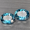 Natural London Blue Topaz 3.83 Ct. 2 Pcs Oval Shape 9.1 x 7 Mm Gemstones From Brazil Natural London Blue Topaz 3.83 Ct. 2 Pcs Oval Shape 9.1 x 7 Mm Gemstones From Brazil