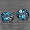 Natural London Blue Topaz 4.26 Ct. 2 Pcs Oval Shape 9 x 7.3 Mm Gemstone from Brazil Natural London Blue Topaz 4.26 Ct. 2 Pcs Oval Shape 9 x 7.3 Mm Gemstone from Brazil