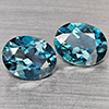 Natural London Blue Topaz 4.66 Ct. 2 Pcs Oval Shape 9.2 x 7.3 Mm Gemstone from Brazil Natural London Blue Topaz 4.66 Ct. 2 Pcs Oval Shape 9.2 x 7.3 Mm Gemstone from Brazil
