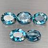 Natural London Blue Topaz 9.61 Ct 5 Pcs Oval Shape 9.2 x 7.3 Mm Gemstones From Brazil Natural London Blue Topaz 9.61 Ct 5 Pcs Oval Shape 9.2 x 7.3 Mm Gemstones From Brazil