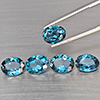Natural London Blue Topaz 9.48 Ct 5 Pcs Oval Shape 9.2 x 7.1 Mm Gemstones From Brazil Natural London Blue Topaz 9.48 Ct 5 Pcs Oval Shape 9.2 x 7.1 Mm Gemstones From Brazil