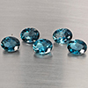Natural London Blue Topaz 9.93 Ct 5 Pcs Oval Shape 9 x 7.2 Mm Gemstones From Brazil Natural London Blue Topaz 9.93 Ct 5 Pcs Oval Shape 9 x 7.2 Mm Gemstones From Brazil