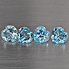 Natural Baby Blue Topaz 3.63 Ct. 4 Pcs Heart Shape 6.1 Mm Gemstone from Brazil Natural Baby Blue Topaz 3.63 Ct. 4 Pcs Heart Shape 6.1 Mm Gemstone from Brazil