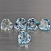 Natural Baby Blue Topaz 4.18 Ct. 5 Pcs Heart Shape 6.2 Mm Gemstone from Brazil Natural Baby Blue Topaz 4.18 Ct. 5 Pcs Heart Shape 6.2 Mm Gemstone from Brazil