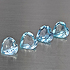 Natural Baby Blue Topaz 2.69 Ct. 4 Pcs Heart Shape 6.1 Mm Gemstone from Brazil Natural Baby Blue Topaz 2.69 Ct. 4 Pcs Heart Shape 6.1 Mm Gemstone from Brazil