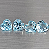 Natural Baby Blue Topaz 3.33 Ct. 4 Pcs Heart Shape 6 Mm Gemstones From Brazil Natural Baby Blue Topaz 3.33 Ct. 4 Pcs Heart Shape 6 Mm Gemstones From Brazil