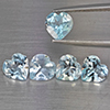 Natural Baby Blue Topaz 4.18 Ct. 5 Pcs Heart Shape Gemstones From Brazil Natural Baby Blue Topaz 4.18 Ct. 5 Pcs Heart Shape Gemstones From Brazil