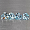 Natural Baby Blue Topaz 3.17 Ct. 4 Pcs Heart Shape 6.1 Mm Gemstones From Brazil Natural Baby Blue Topaz 3.17 Ct. 4 Pcs Heart Shape 6.1 Mm Gemstones From Brazil