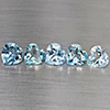 Natural Baby Blue Topaz 3.68 Ct. 5 Pcs Heart Shape 6 Mm Gemstones From Brazil Natural Baby Blue Topaz 3.68 Ct. 5 Pcs Heart Shape 6 Mm Gemstones From Brazil