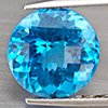 Natural Swiss Blue Topaz 9.08 Ct. Round Shape 12.6 Mm Gemstone from Brazil Natural Swiss Blue Topaz 9.08 Ct. Round Shape 12.6 Mm Gemstone from Brazil
