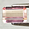 Natural Peach Pink Tourmaline 1.18 Ct. VVS Octagon Shape 7.2 x 4.9 Mm Gemstone