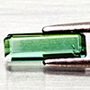 Natural Green Tourmaline 0.78 Ct Octagon Shape 9.8 x 3.6 Mm Gemstone