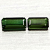 Natural Green Tourmaline 1.19 Ct. 2 Pcs Octagon Shape Gemstones From Nigeria