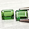 Natural Green Tourmaline 0.77 Ct. 2 Pcs Octagon Shape Gemstones From Nigeria