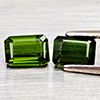 Natural Green Tourmaline 1.70 Ct 2 Pcs Octgon Shape Gemstone From Nigeria