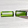 Natural Green Tourmaline 1.93 Ct 2 Pcs Octgon Shape Gemstone From Nigeria