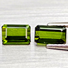 Natural Green Tourmaline 1.85 Ct 2 Pcs Octgon Shape Gemstone From Nigeria