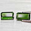 Natural Green Tourmaline 1.72 Ct 2 Pcs Octgon Shape Gemstone From Nigeria