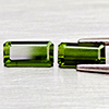 Natural Green Tourmaline 2.02 Ct 2 Pcs Octgon Shape Gemstone From Nigeria