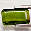 Natural Green Tourmaline 0.95 Ct Octgon Shape 7.8 x 4.6 Mm Gemstone From Nigeria