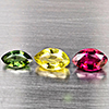 Natural Fancy Color Tourmaline 1.63 Ct. 3 Pcs Marquise Shape Gemstone from Nigeria Natural Fancy Color Tourmaline 1.63 Ct. 3 Pcs Marquise Shape Gemstone from Nigeria
