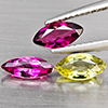 Natural Fancy Color Tourmaline 1.52 Ct. 3 Pcs Marquise Shape Gemstone from Nigeria Natural Fancy Color Tourmaline 1.52 Ct. 3 Pcs Marquise Shape Gemstone from Nigeria