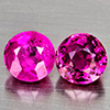 Natural Pink Tourmaline 1.28 Ct. 2 Pcs Round Shape 5.2 Mm Gemstones From Nigeria Natural Pink Tourmaline 1.28 Ct. 2 Pcs Round Shape 5.2 Mm Gemstones From Nigeria