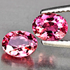 Natural Pink Tourmaline 1.38 Ct. 2 Pcs Oval Shape 6.4 x 5.2 Mm Gemstone from Nigeria Natural Pink Tourmaline 1.38 Ct. 2 Pcs Oval Shape 6.4 x 5.2 Mm Gemstone from Nigeria