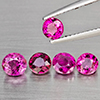 Natural Pink Tourmaline 2.40 Ct. 5 Pcs Round Shape Gemstones From Nigeria Natural Pink Tourmaline 2.40 Ct. 5 Pcs Round Shape Gemstones From Nigeria