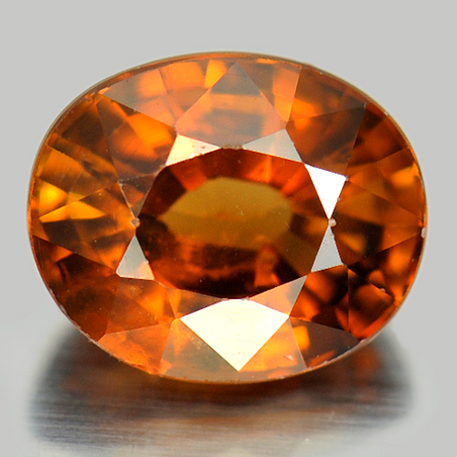 53 Ct. Oval Natural Imperial Zircon Unheated Tanzania  